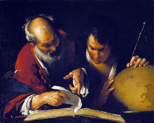 Eratosthenes teaching.