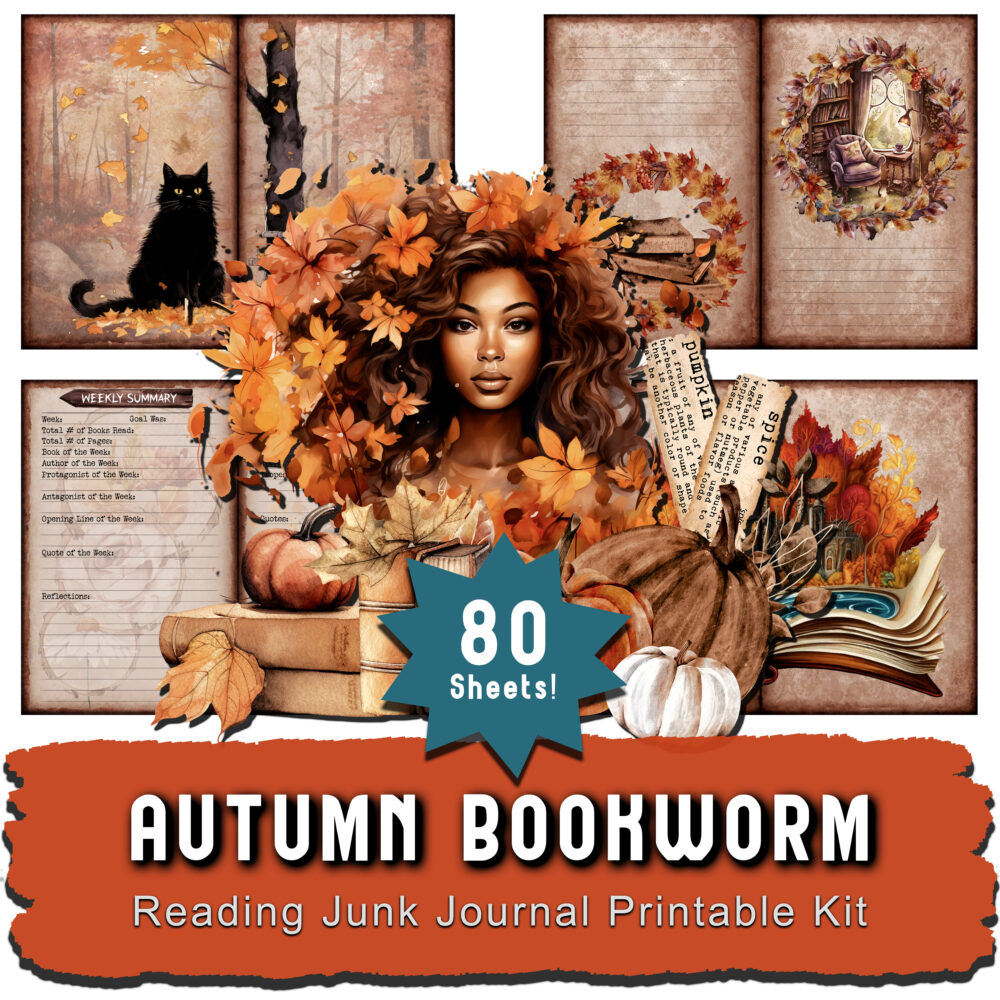 Autumn Bookworm Reading Planner Printables